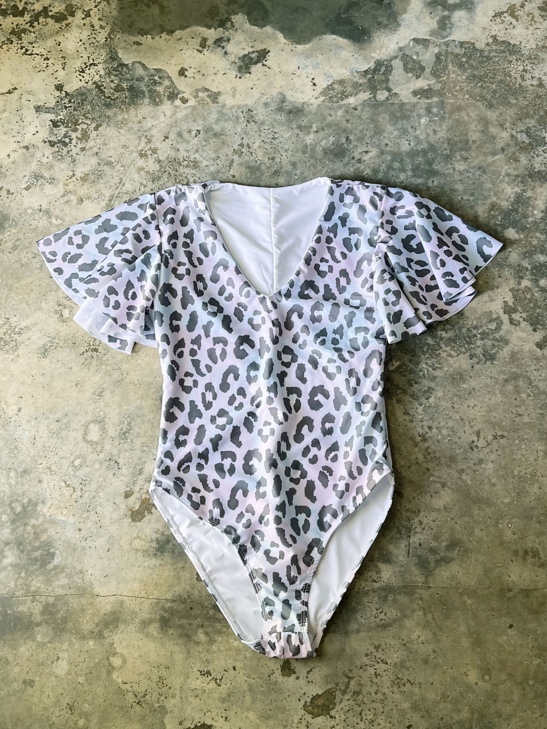 kimono sleeves sustainable one piece bathing suit